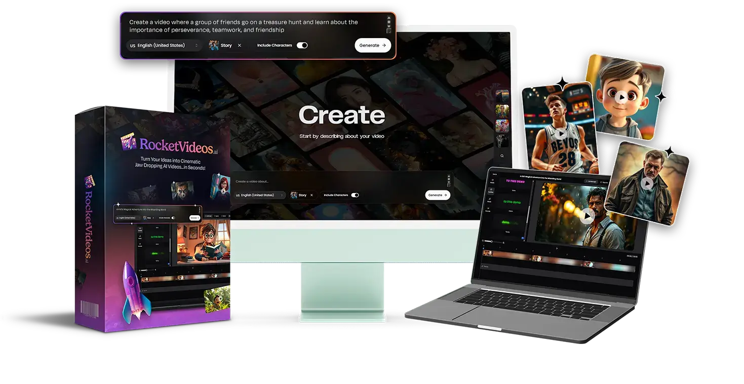 RocketVideos AI Review: Transform Ideas Into Studio-Quality Videos in 60 Seconds