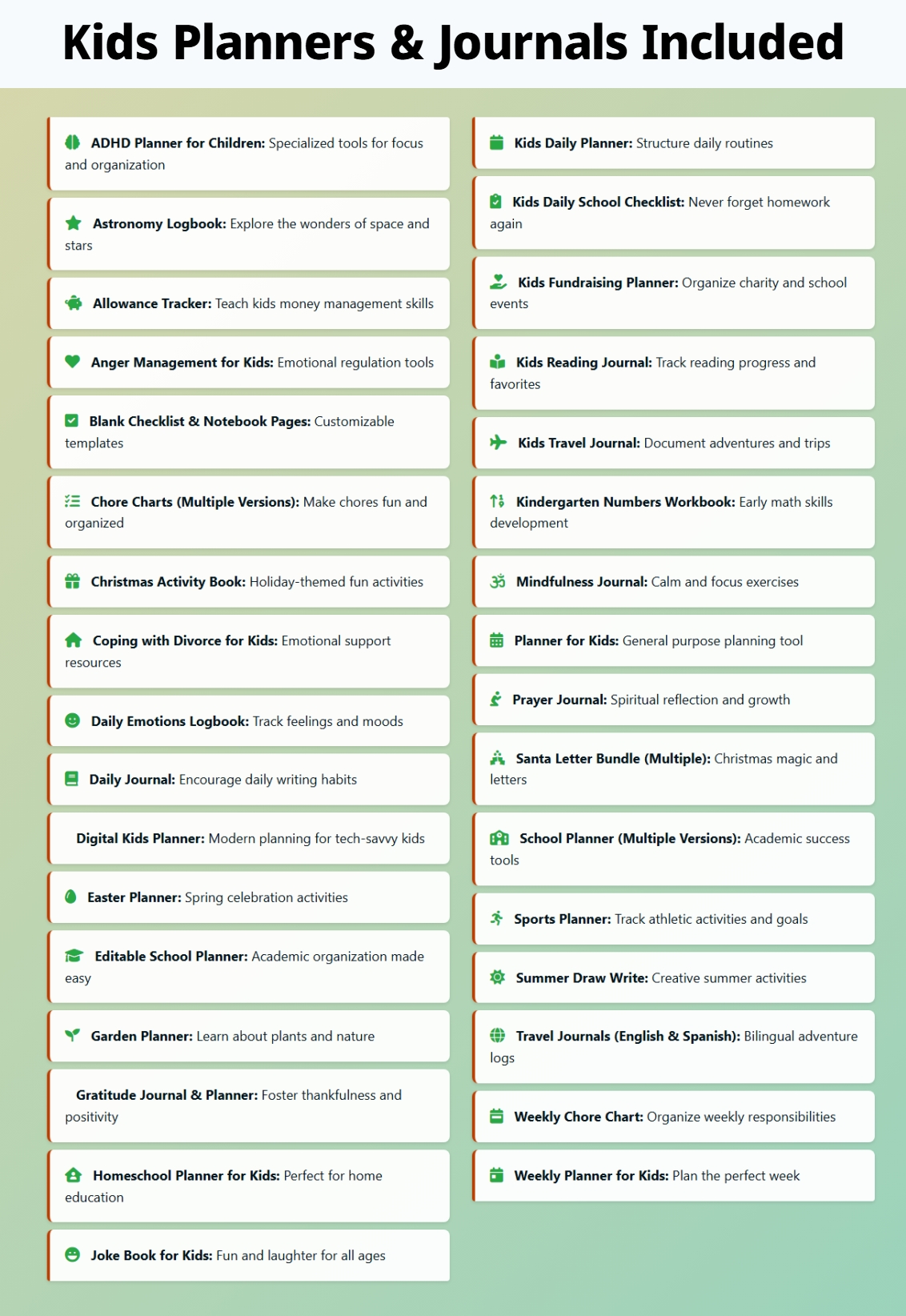 Kids Planners & Journals Vault Review