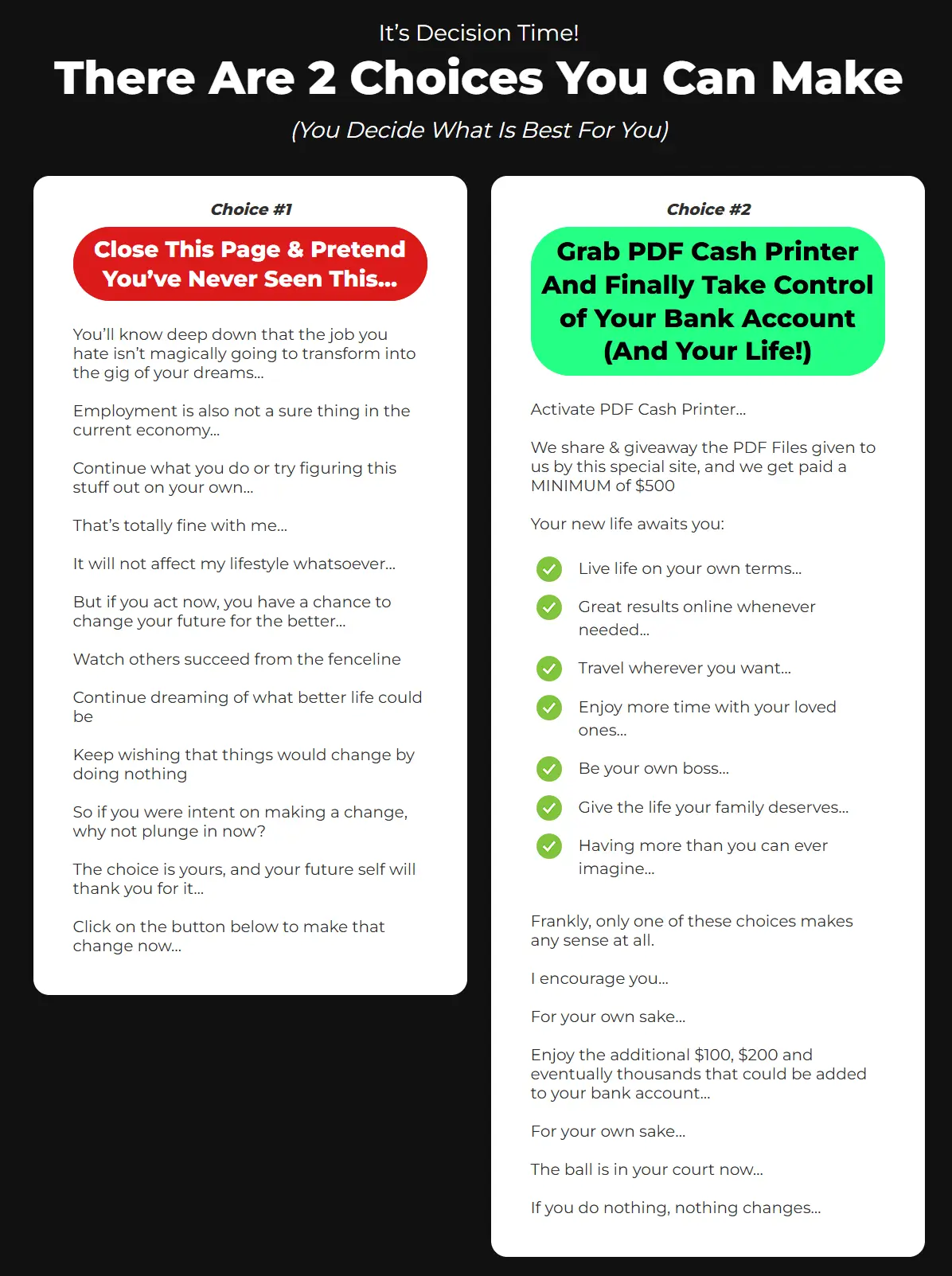 PDF CASH PRINTER Review