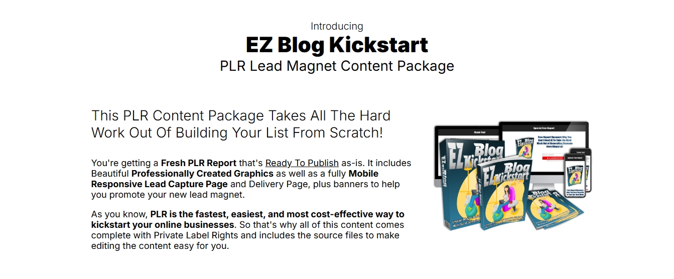 EZ Blog Kickstart Review