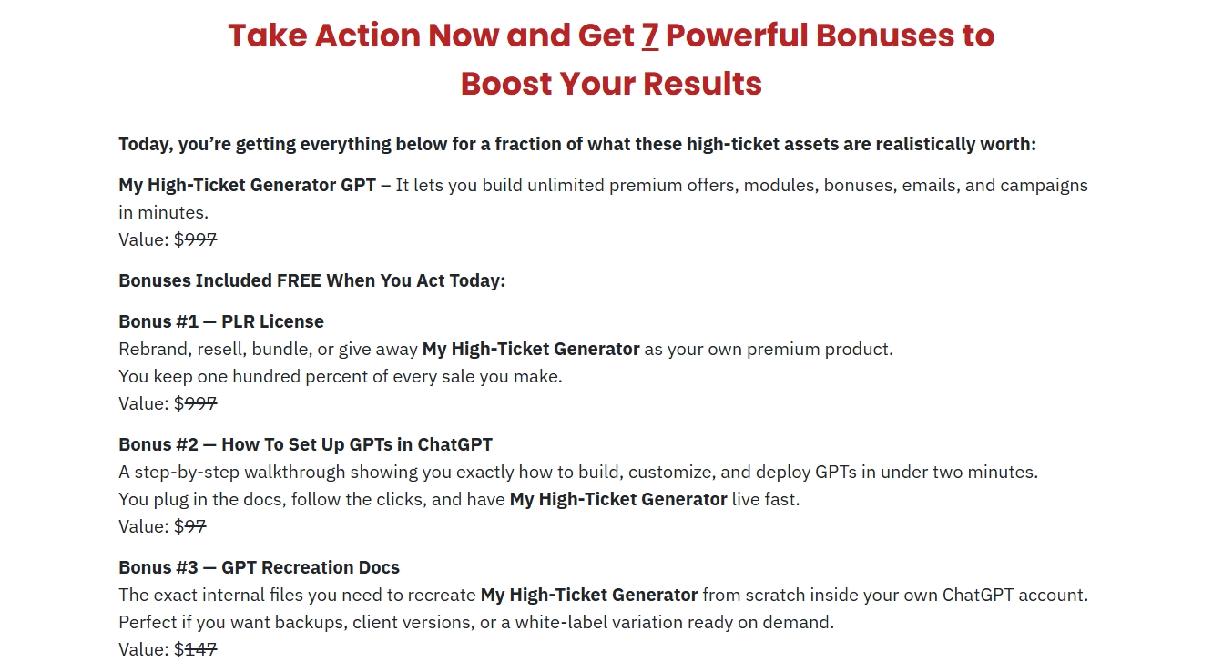 My High-Ticket Generator Review