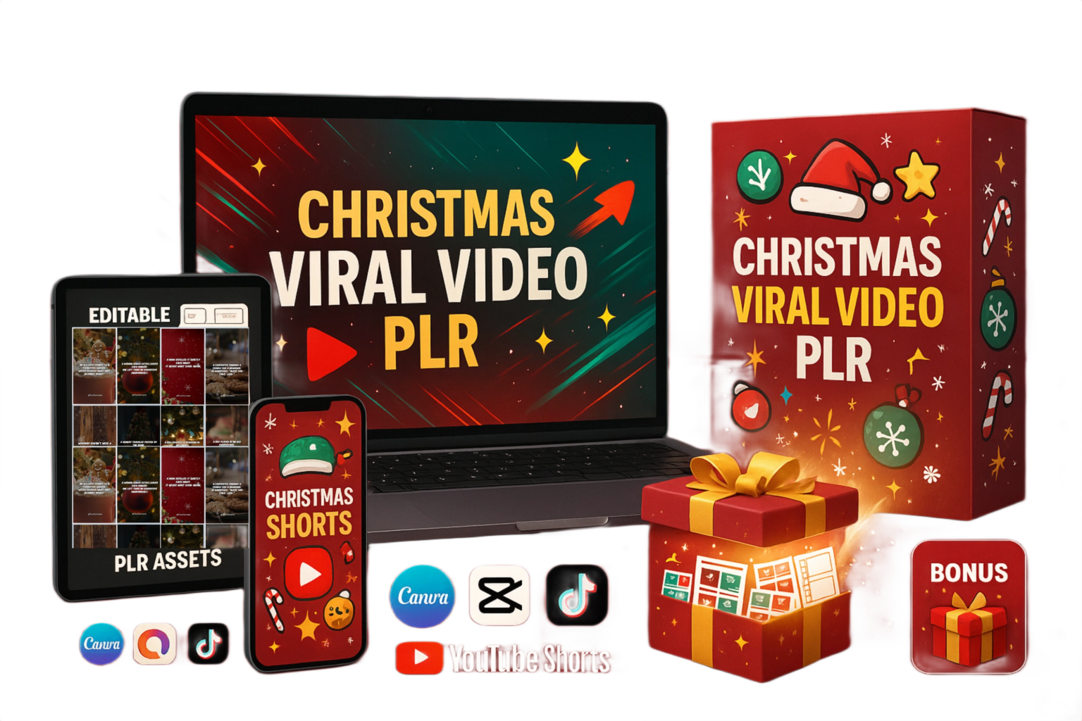 Christmas Viral Video PLR Review: Unlock 300 Ready-to-Sell Templates for Skyrocketing Holiday Profits!